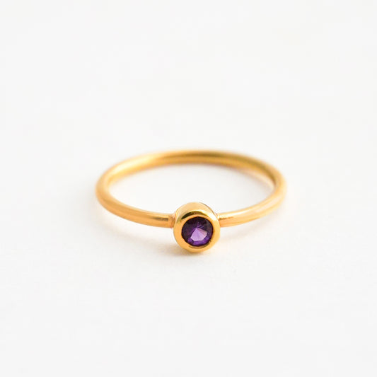 Anillo Odín piedra natural  Oro18k