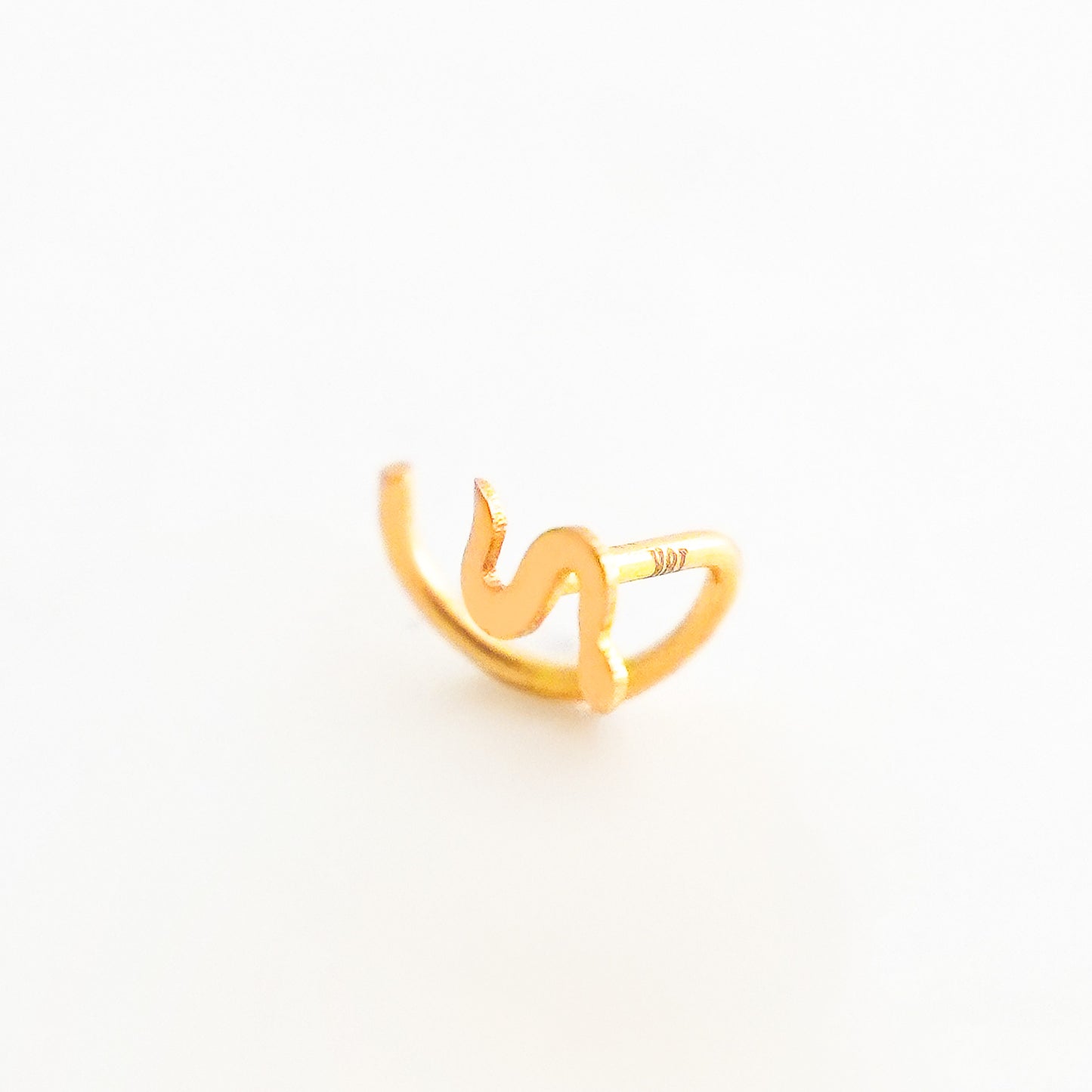 Piercing de Nariz Serpiente tipo G en Oro 18K