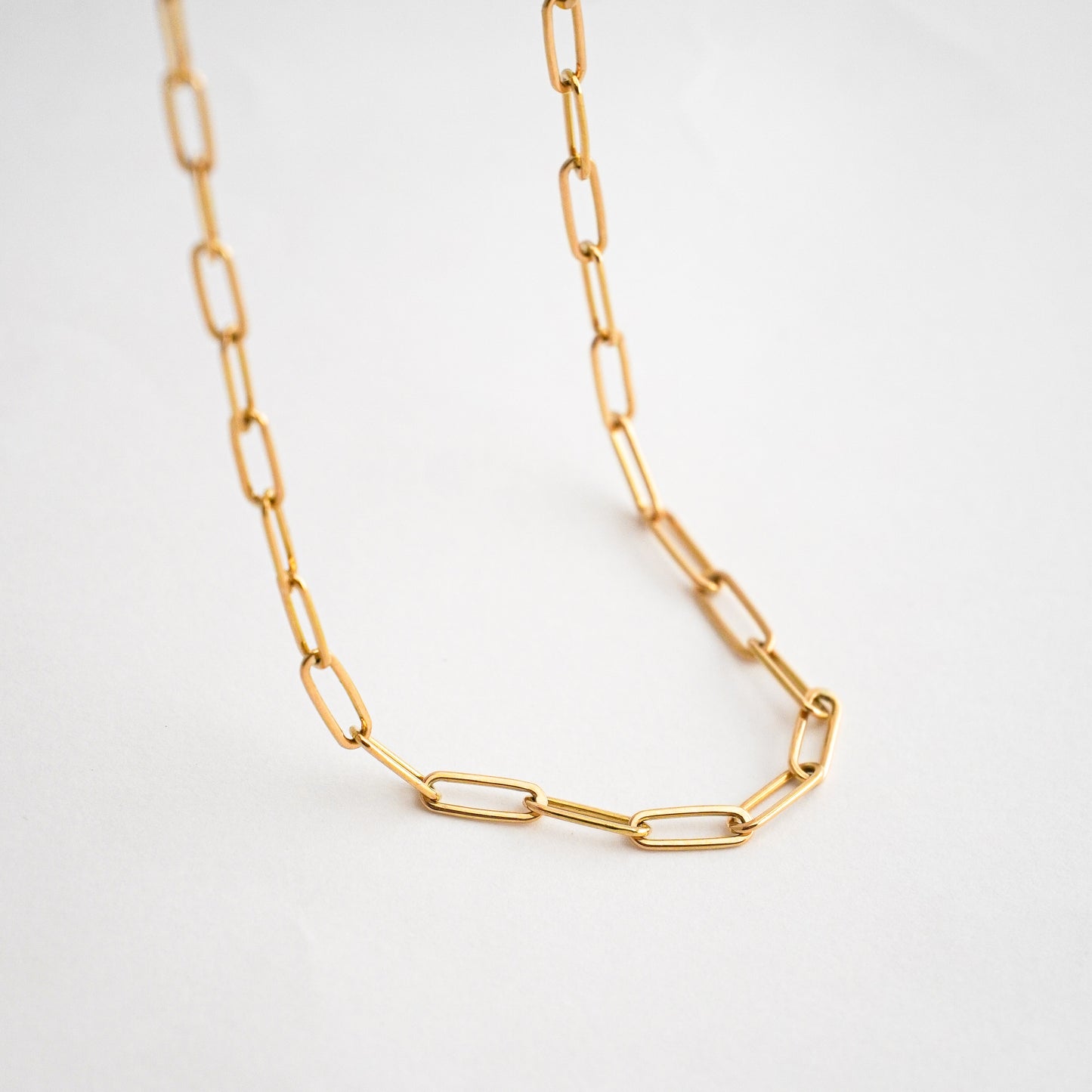 Cadena Oval Clip en Oro 18K