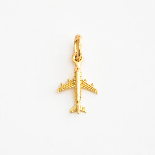 Dije Avión Pequeño en Oro 18K