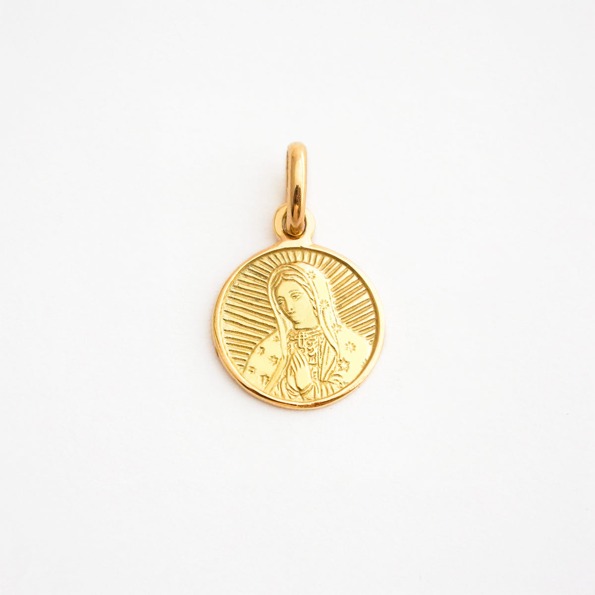 Medalla Virgen Guadalupe Devoción Oro 18K