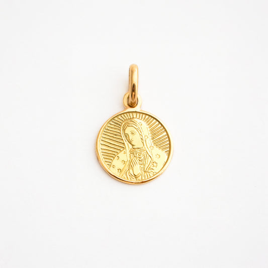 Medalla Virgen Guadalupe Devoción Oro 18K