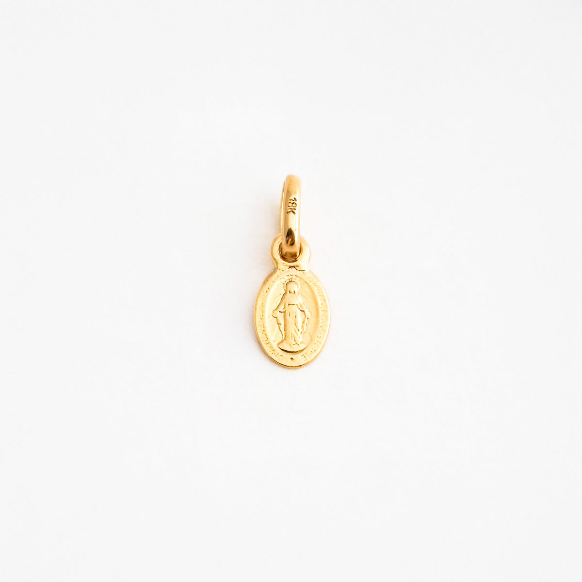 Medalla Virgen Milagrosa Mini en Oro 18K