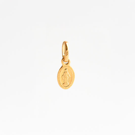 Medalla Virgen Milagrosa Mini en Oro 18K