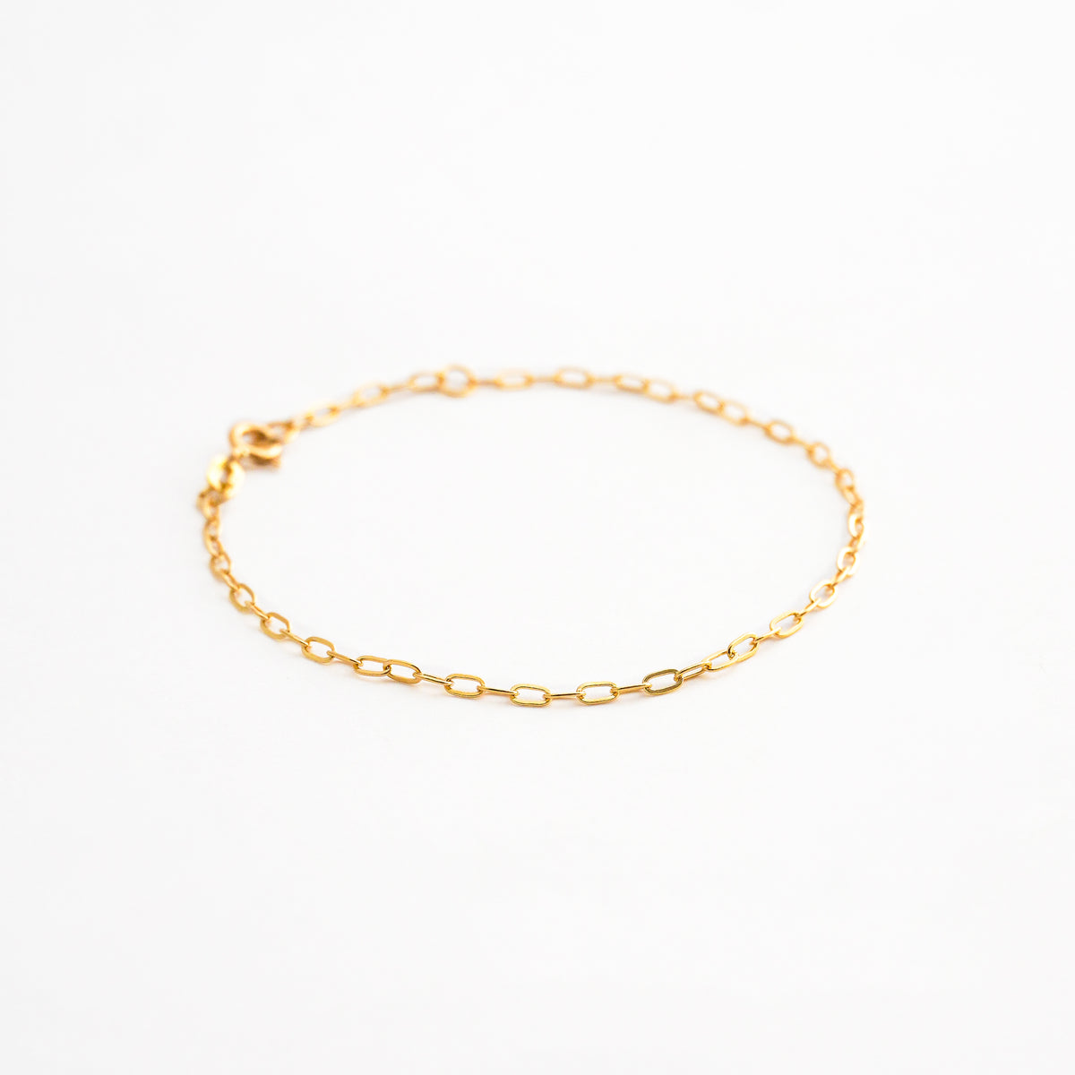 Pulsera Clip Fine 1.9mm Regulable en Oro 18K