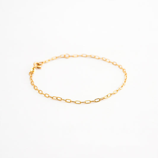 Pulsera Clip Fine 1.9mm Regulable en Oro 18K
