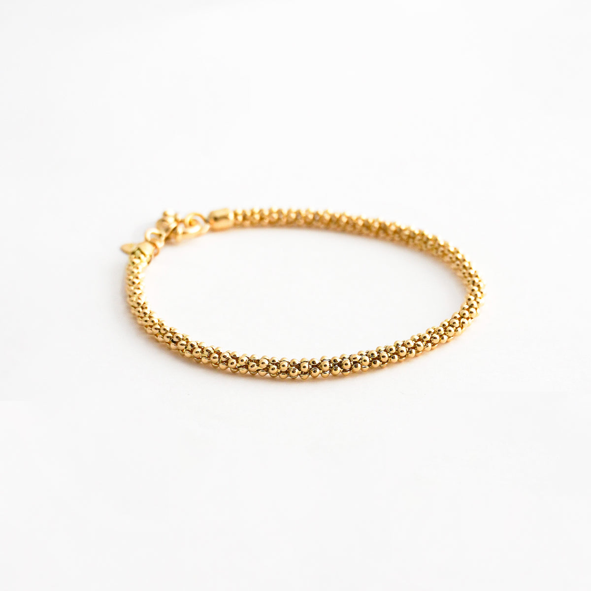 Pulsera Relieve de Esferas en Oro 18K