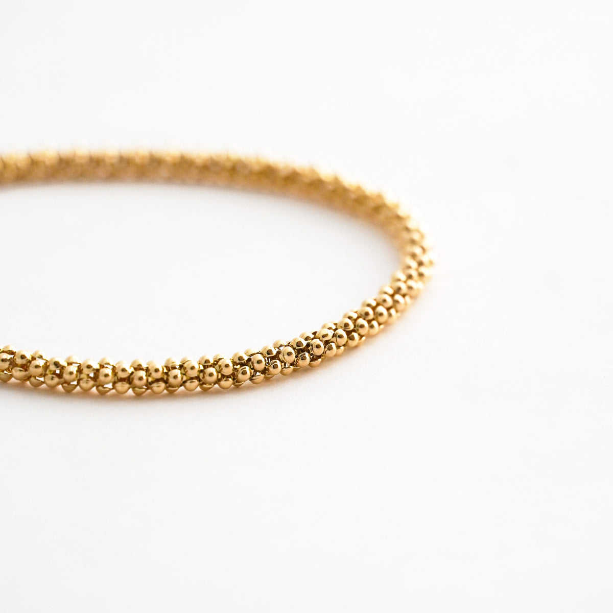 Pulsera Relieve de Esferas en Oro 18K