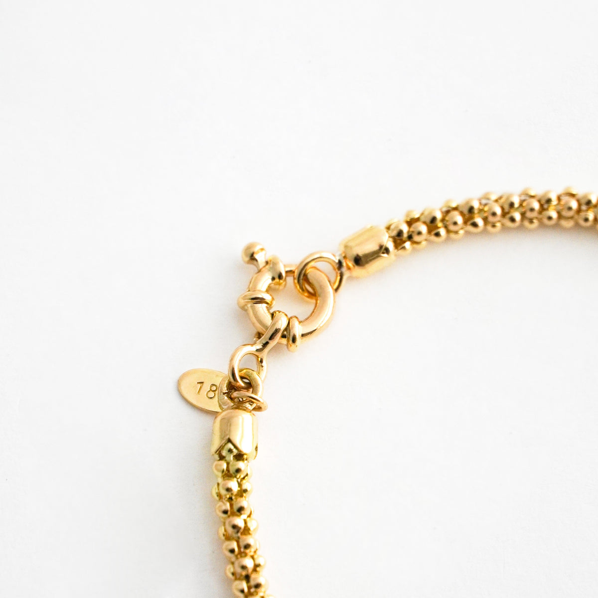 Pulsera Relieve de Esferas en Oro 18K