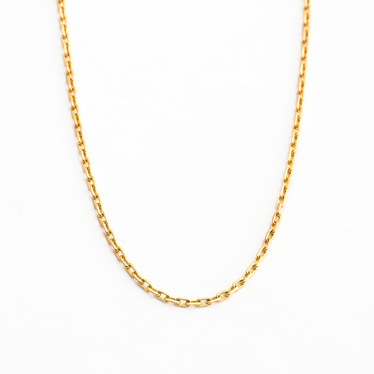Cadena Prisma para Hombre de 2.5 mm en Oro 18K