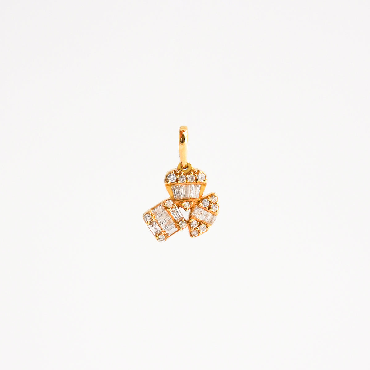 Dije Fancy Shapes Diamantes Naturales Oro 18K