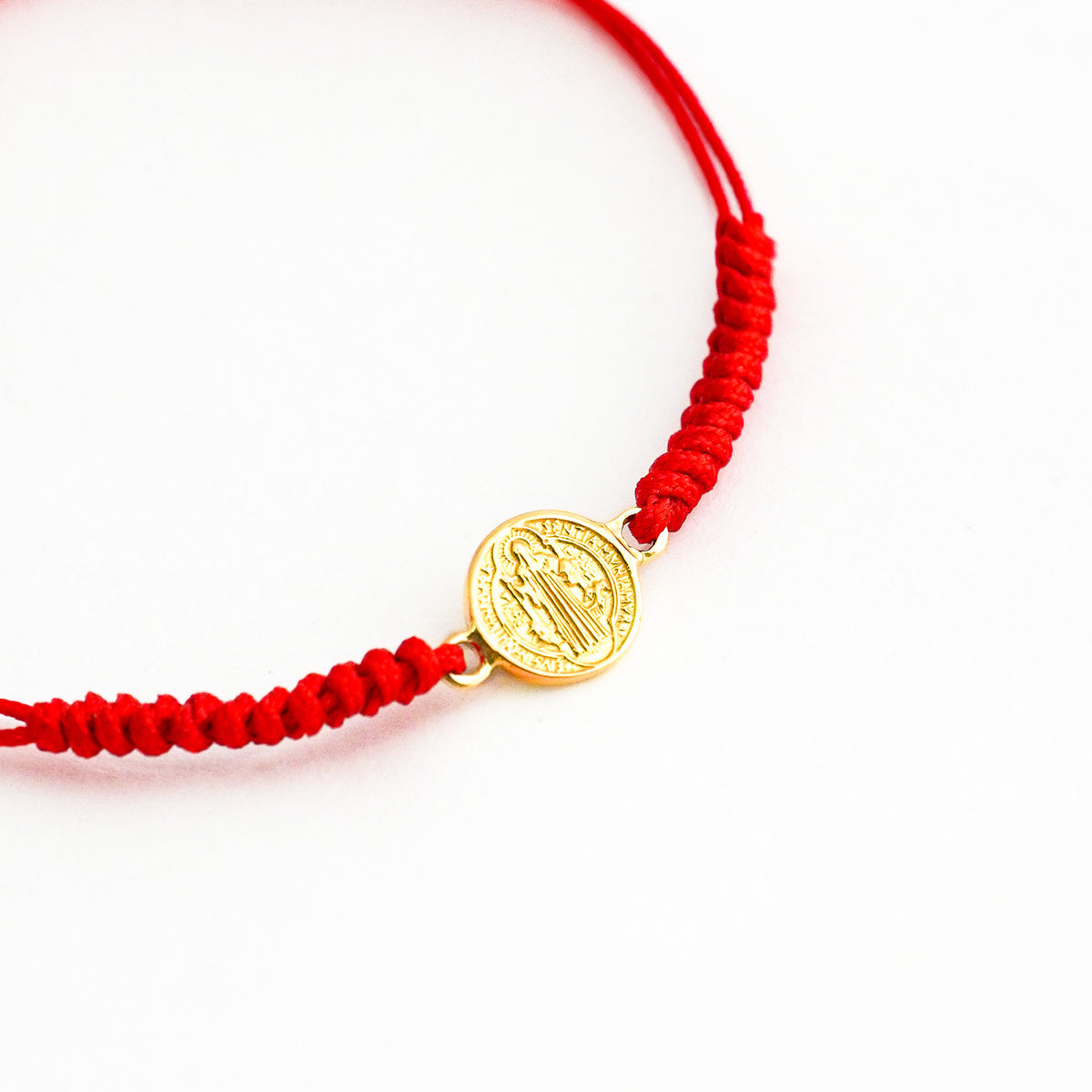 Pulsera Tejida San Benito Clásica en Oro 18k
