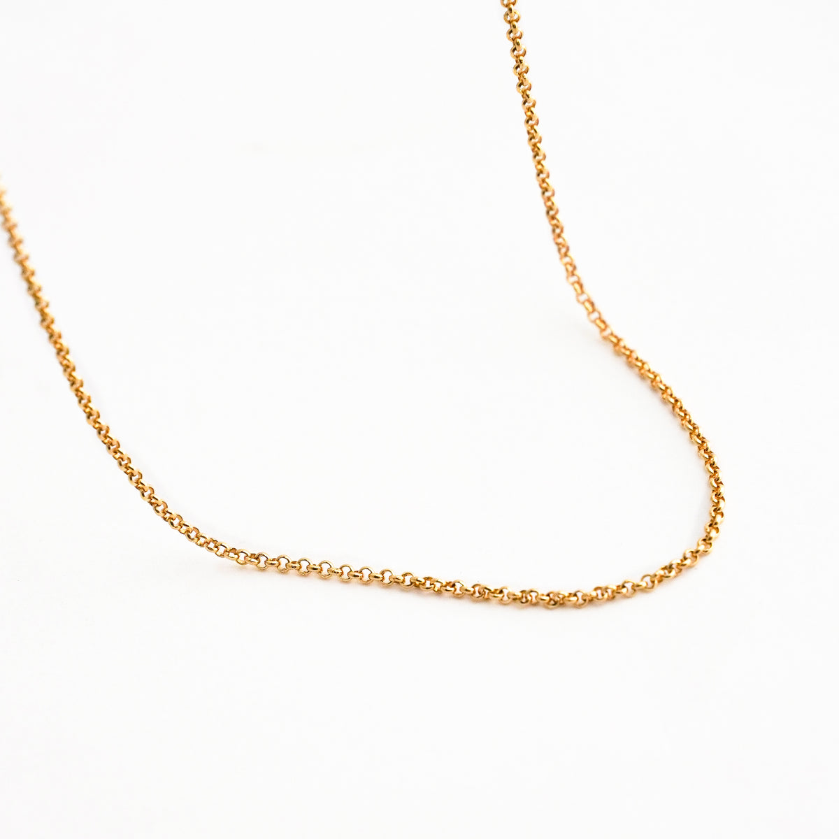 Cadena Rolo Fine en Oro 18K