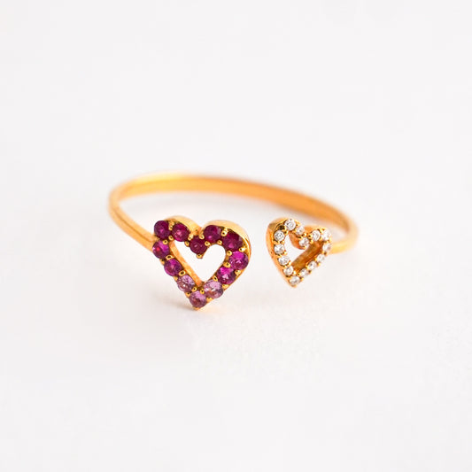 Anillo Reveal Love Rubí en Oro 18K