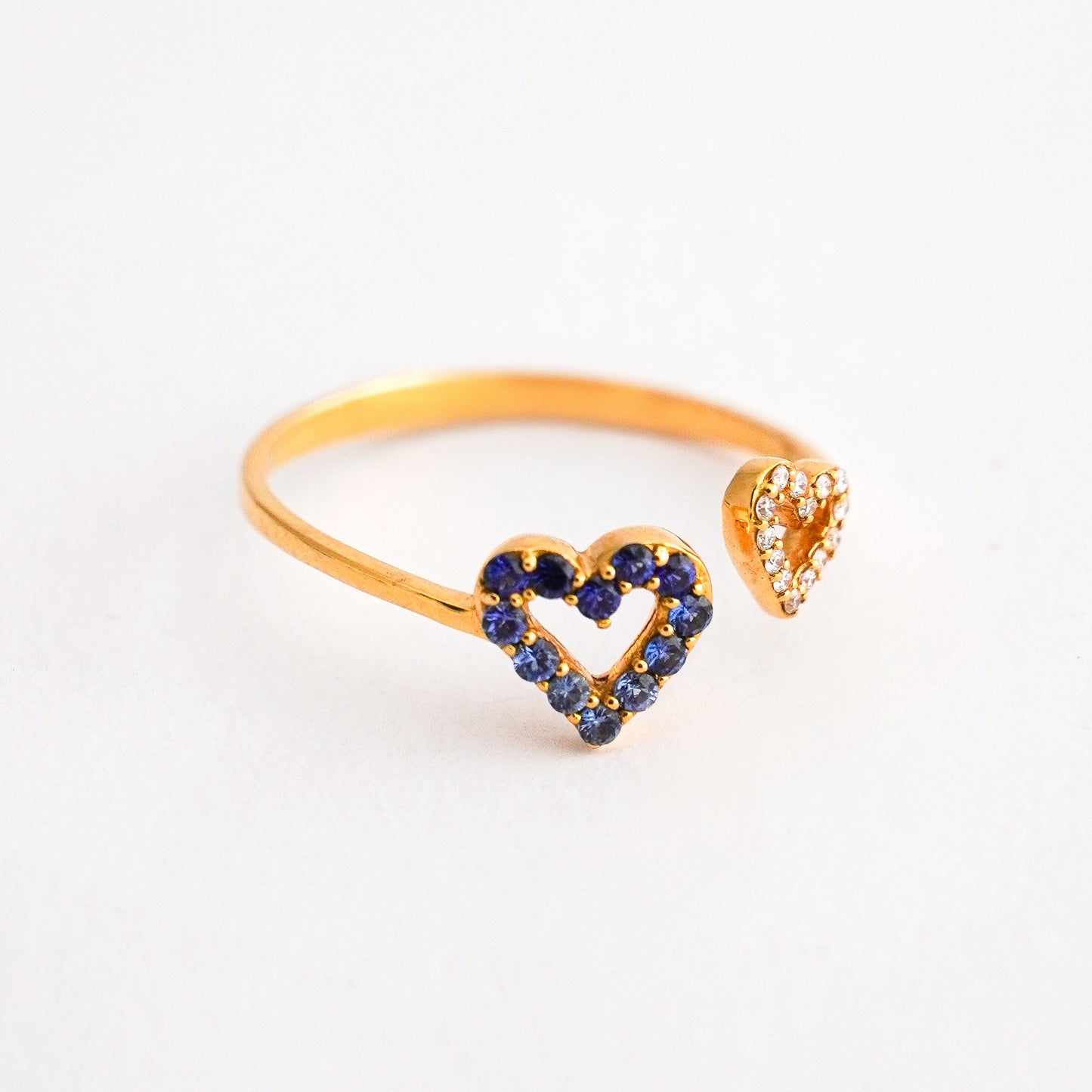 Anillo Reveal Love Zafiro en Oro 18K