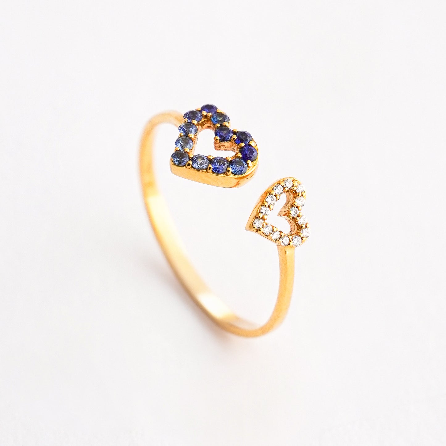 Anillo Reveal Love Zafiro en Oro 18K