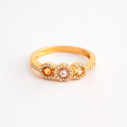 Anillo Eternelle con diamantes naturales en Oro18k