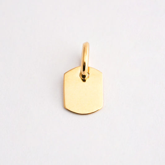 Dije placa militar mini Oro18k