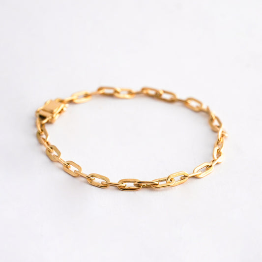 Pulsera eslabón marinero en Oro18k