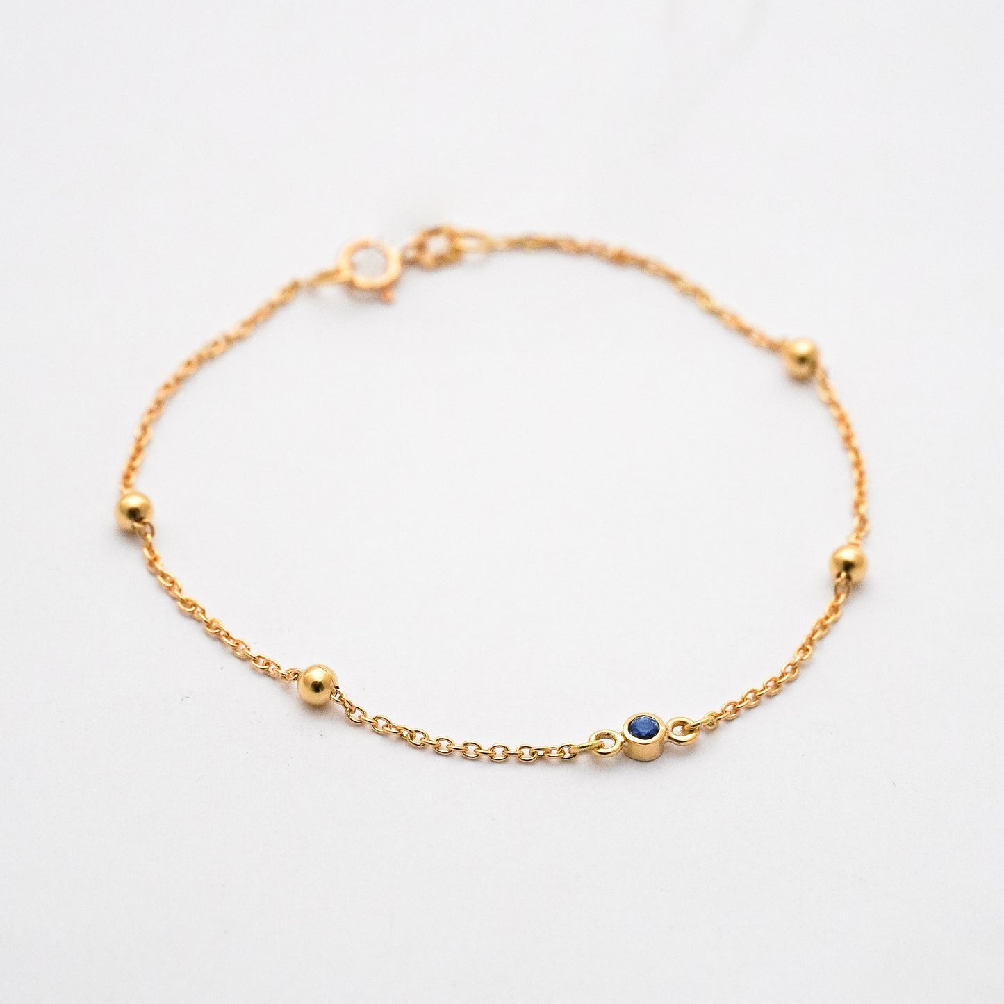 Pulsera something blue en Oro18k