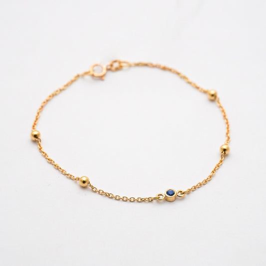 Pulsera something blue en Oro18k