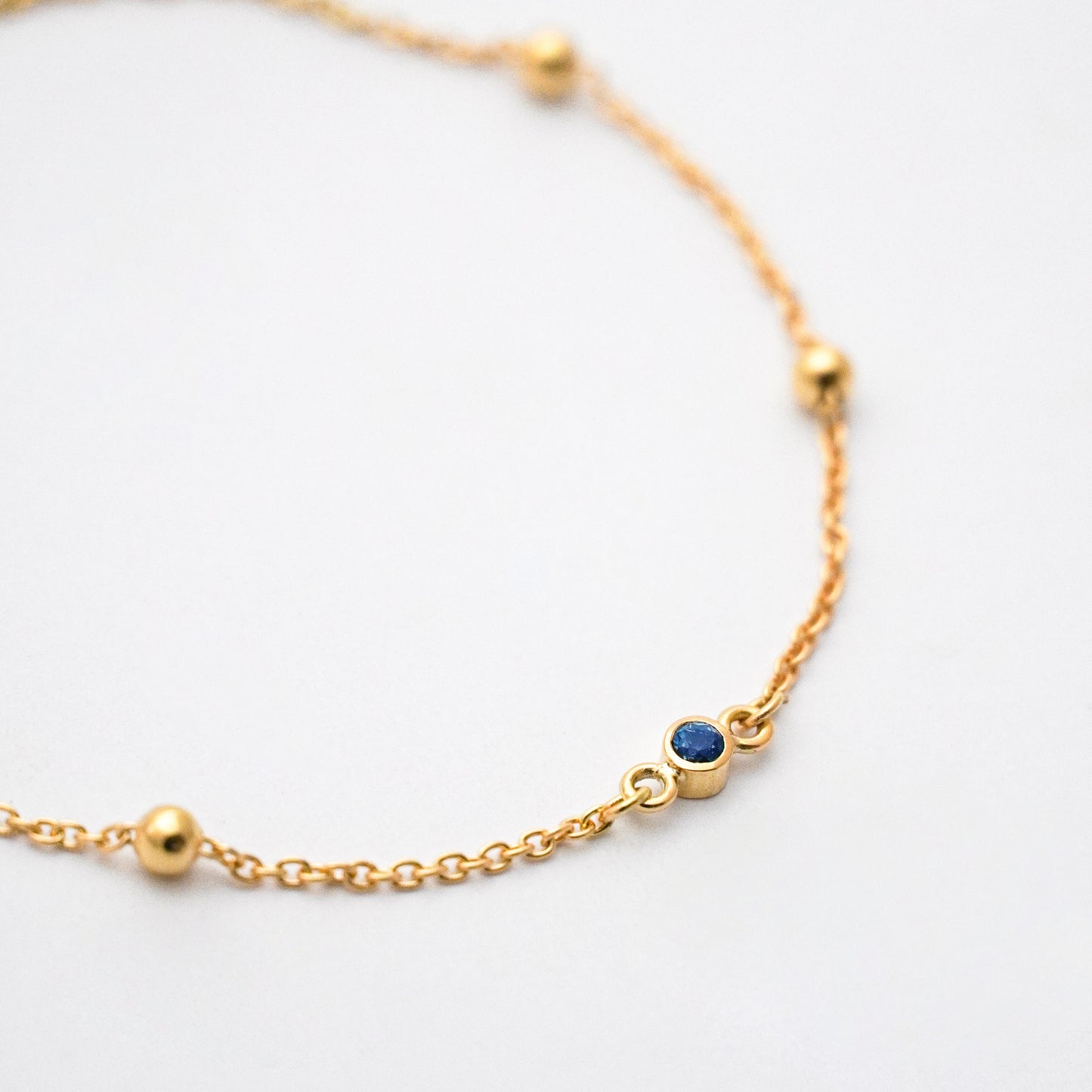 Pulsera something blue en Oro18k