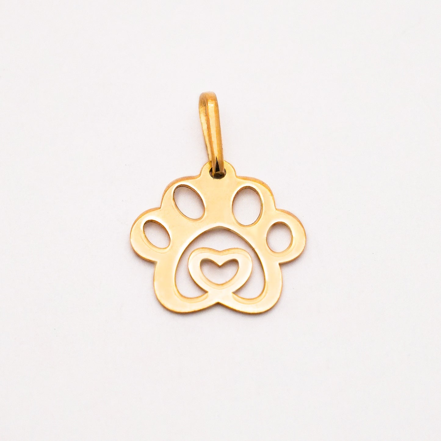 Dije Huella corazón Oro18k