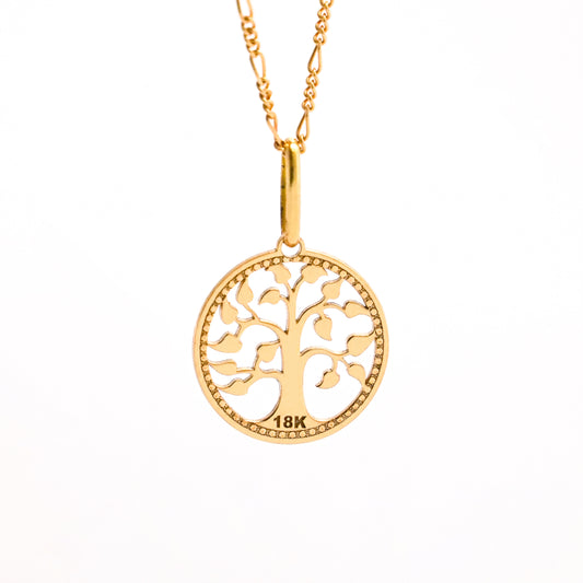 Dije árbol de la vida mediano en oro18k