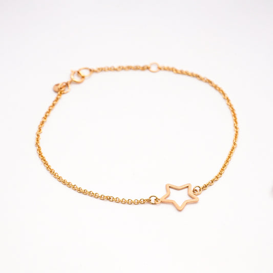Pulsera estrella Oro18k