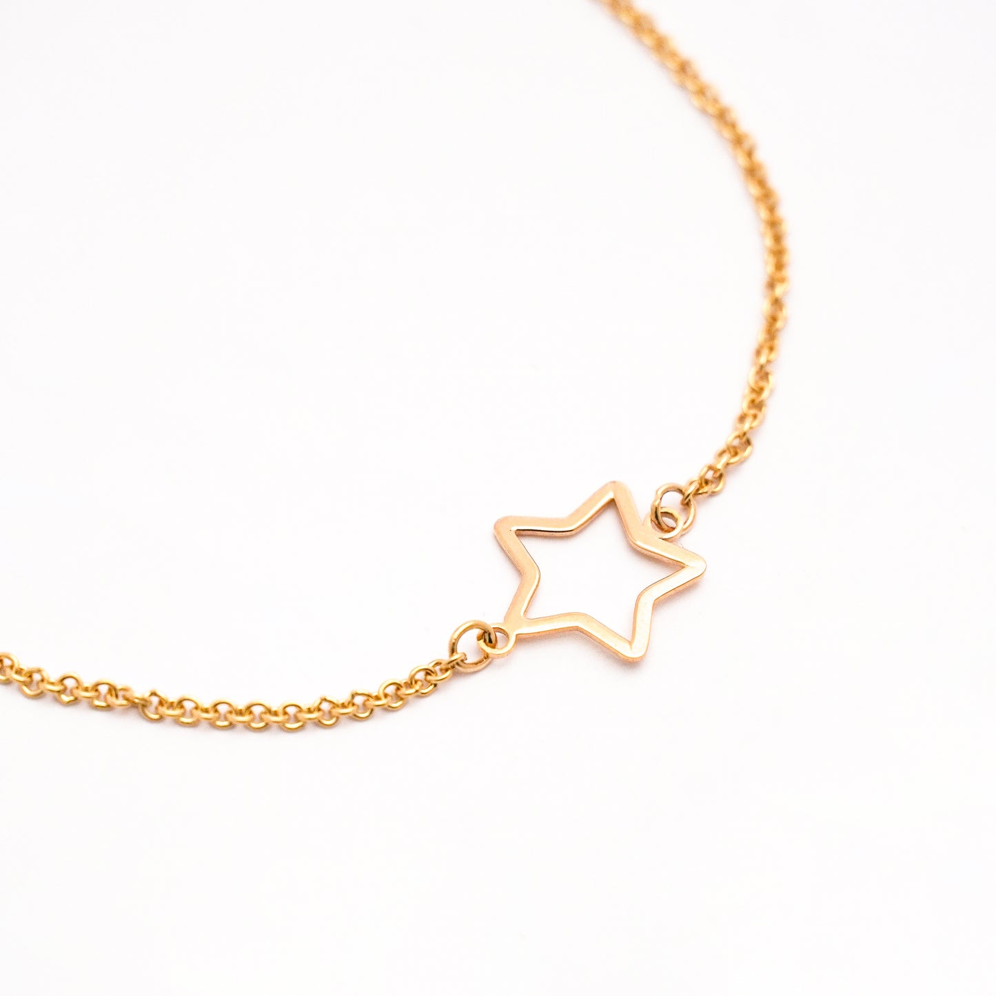 Pulsera estrella Oro18k