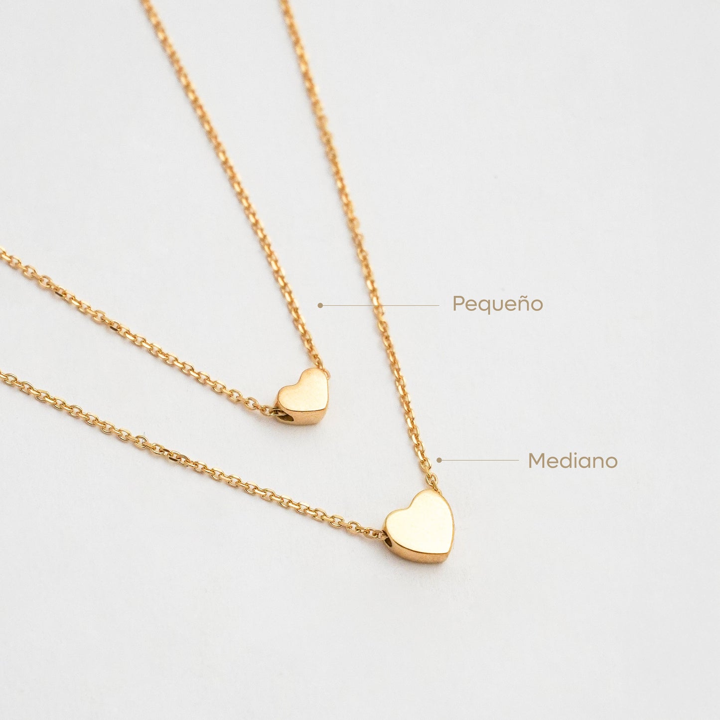 Gargantilla Corazón Pasante Oro 18K
