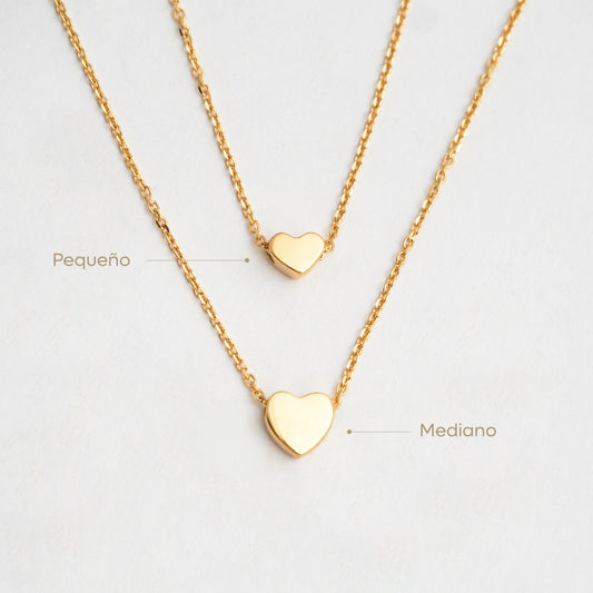 Gargantilla Corazón Pasante Oro 18K