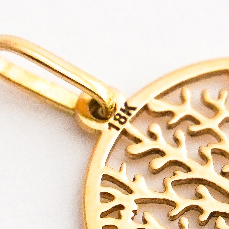 Dije Árbol De La Vida Grande Oro 18K