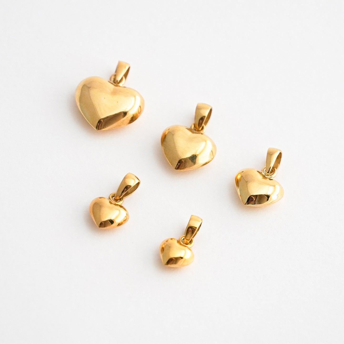 Dije Corazón Bombé Oro 18K