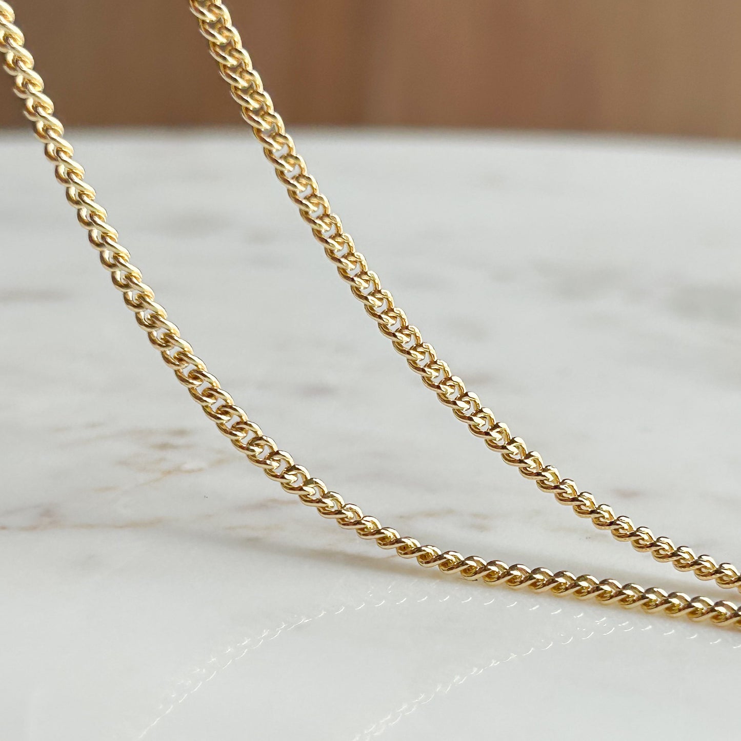 Cadena Pancer Hombre 2 mm en Oro 18K