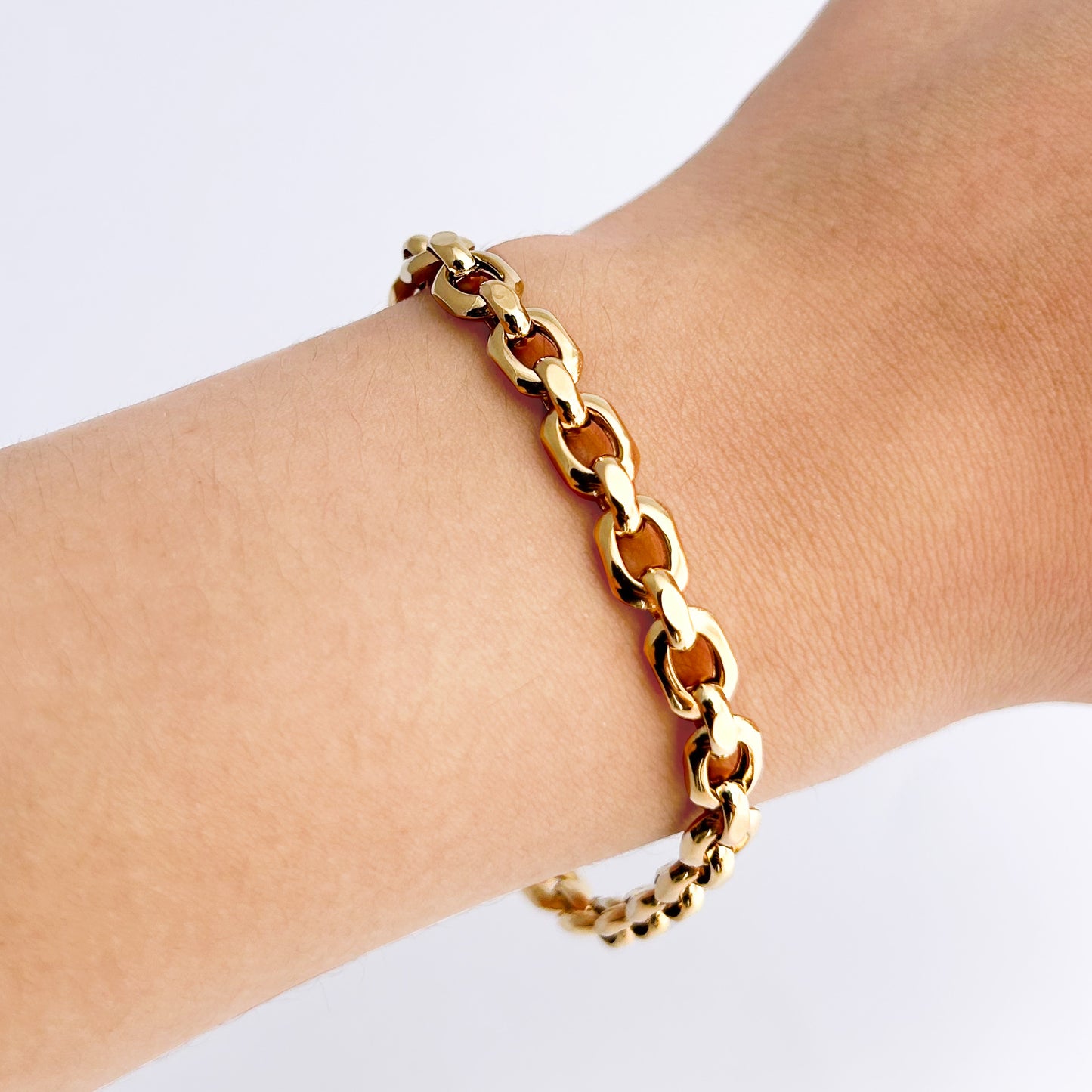 Pulsera Rolo chic oro 18k