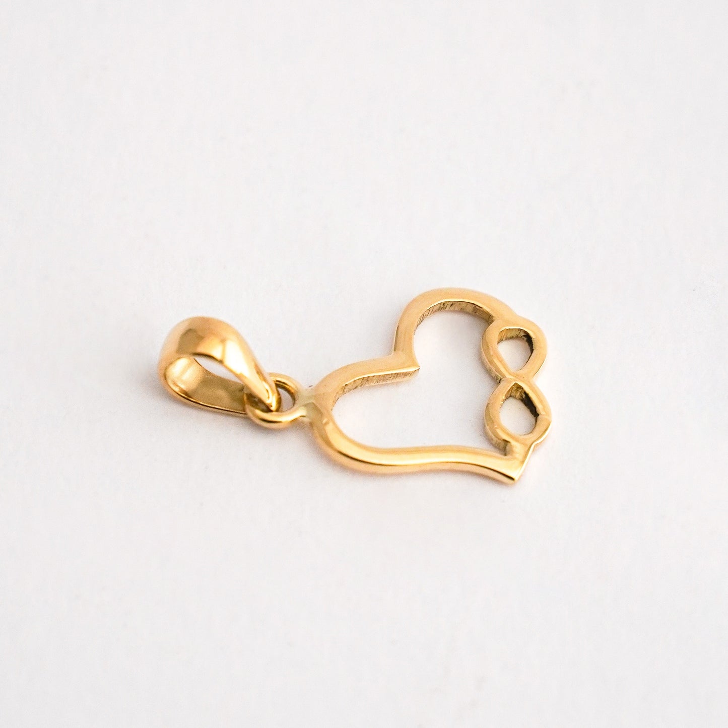 Dije Corazón infinito Oro18k