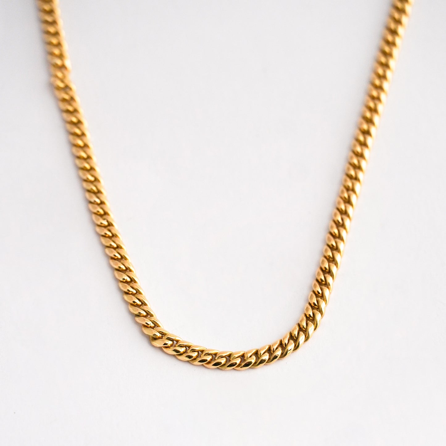 Cadena Barbada para hombre 3 mm - Oro18k