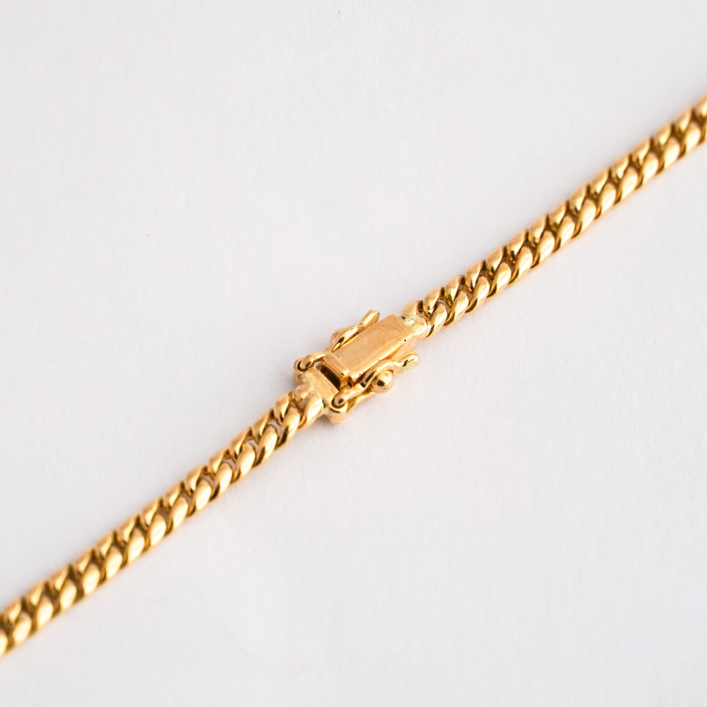 Cadena Barbada para hombre 3 mm - Oro18k