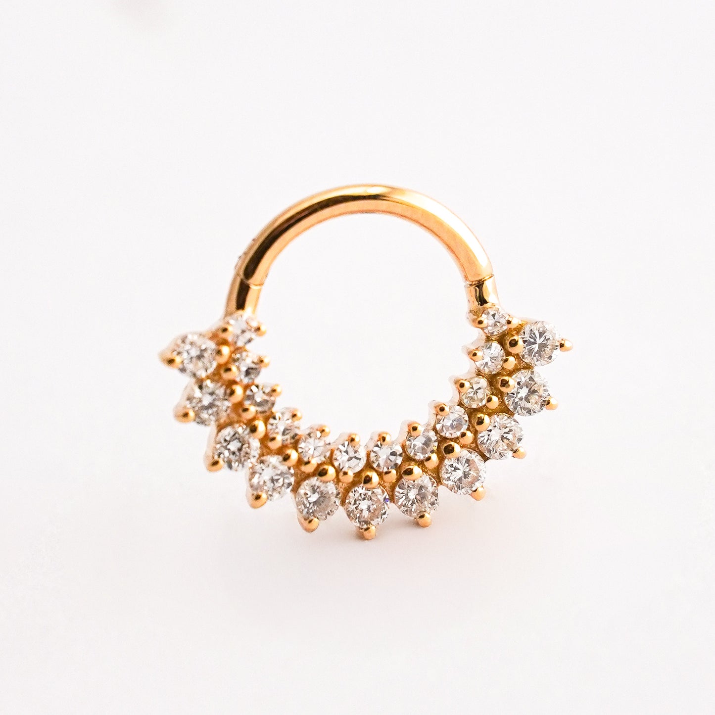 Clicker brillo imperial en Oro18k Daith - Piercing