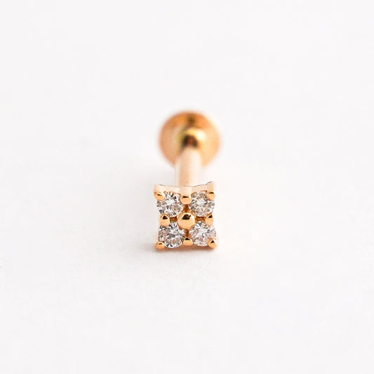 Piercing Sparkling en Oro18k con diamantes naturales