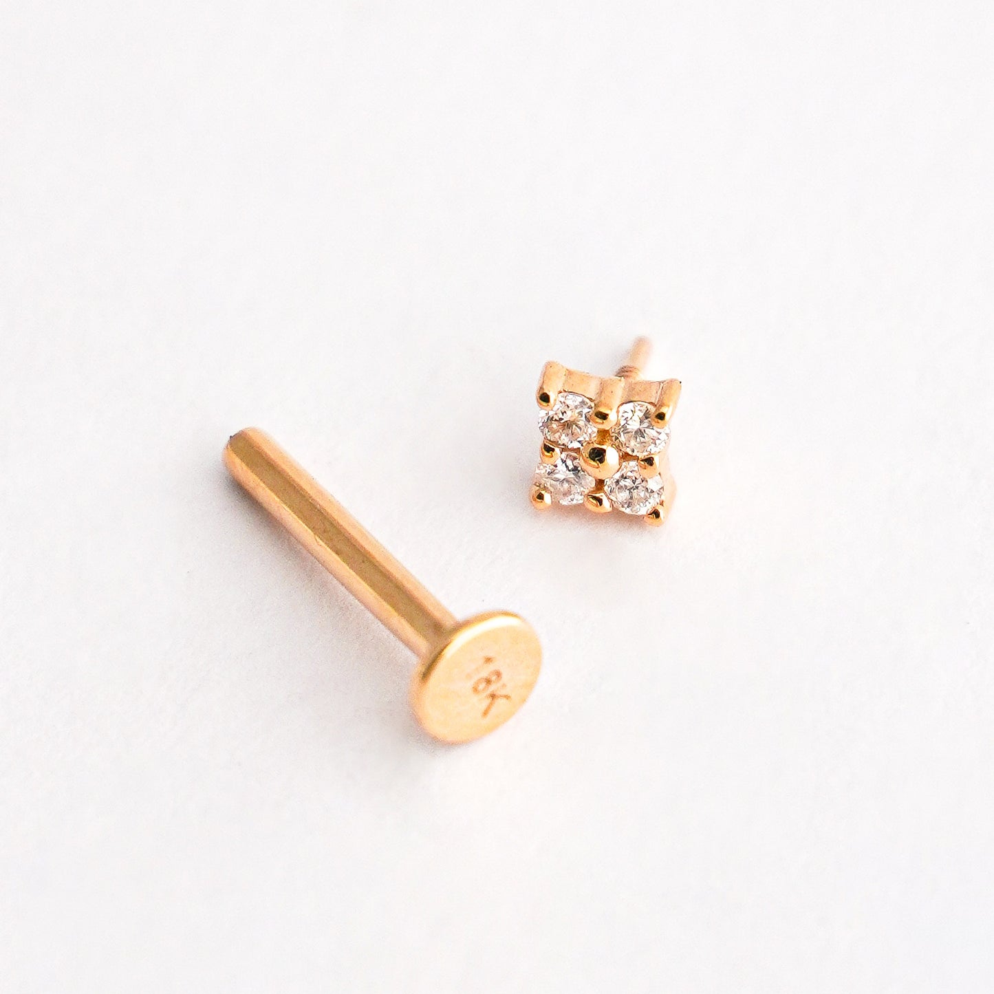 Piercing Sparkling en Oro18k con diamantes naturales