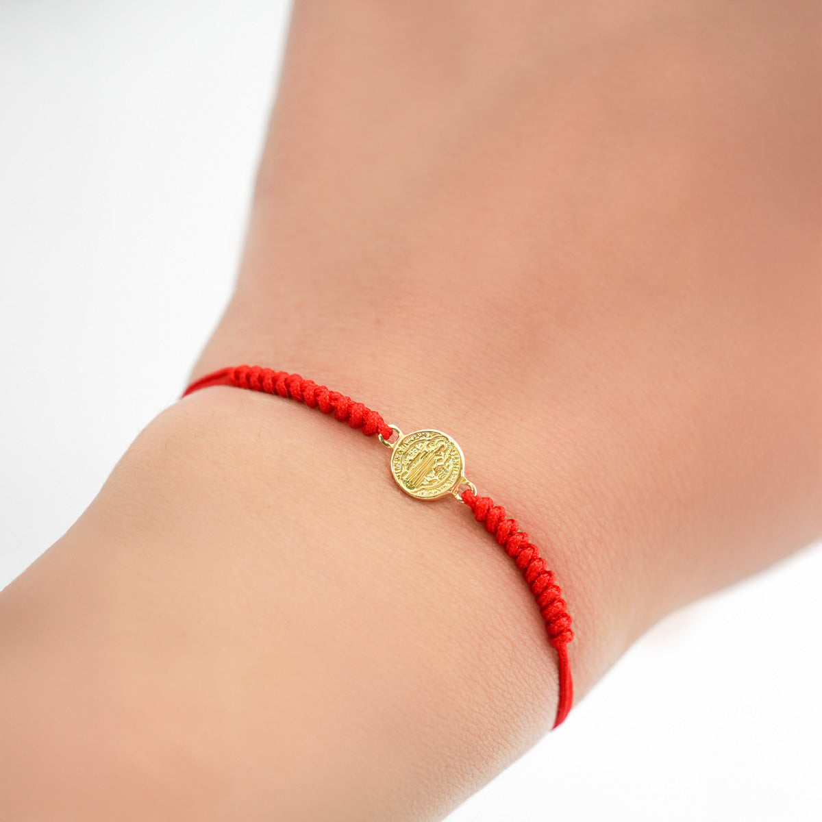 Pulsera Tejida San Benito Clásica en Oro 18k
