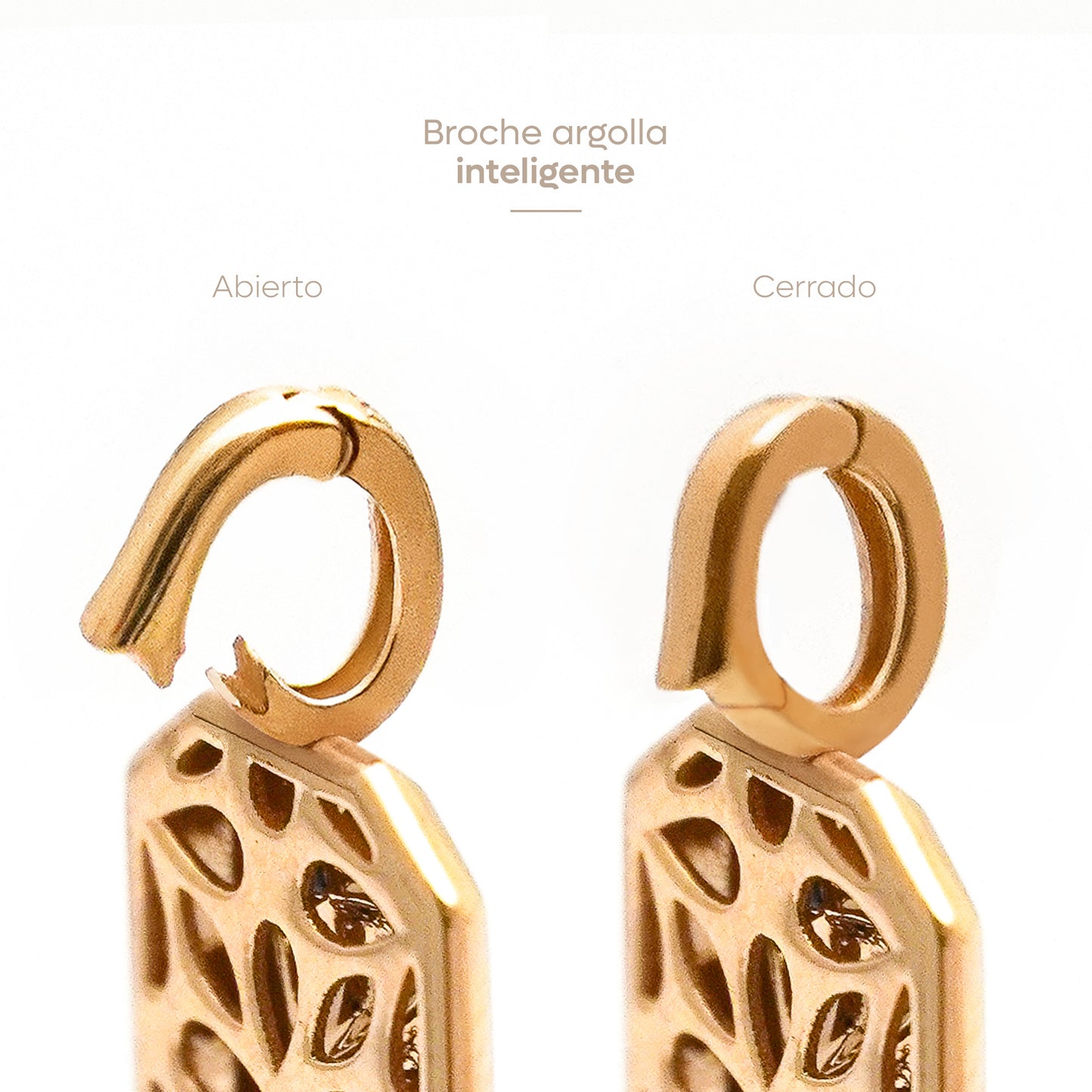 Dije Charm Polaris estrella con zafiro natural en Oro 18k