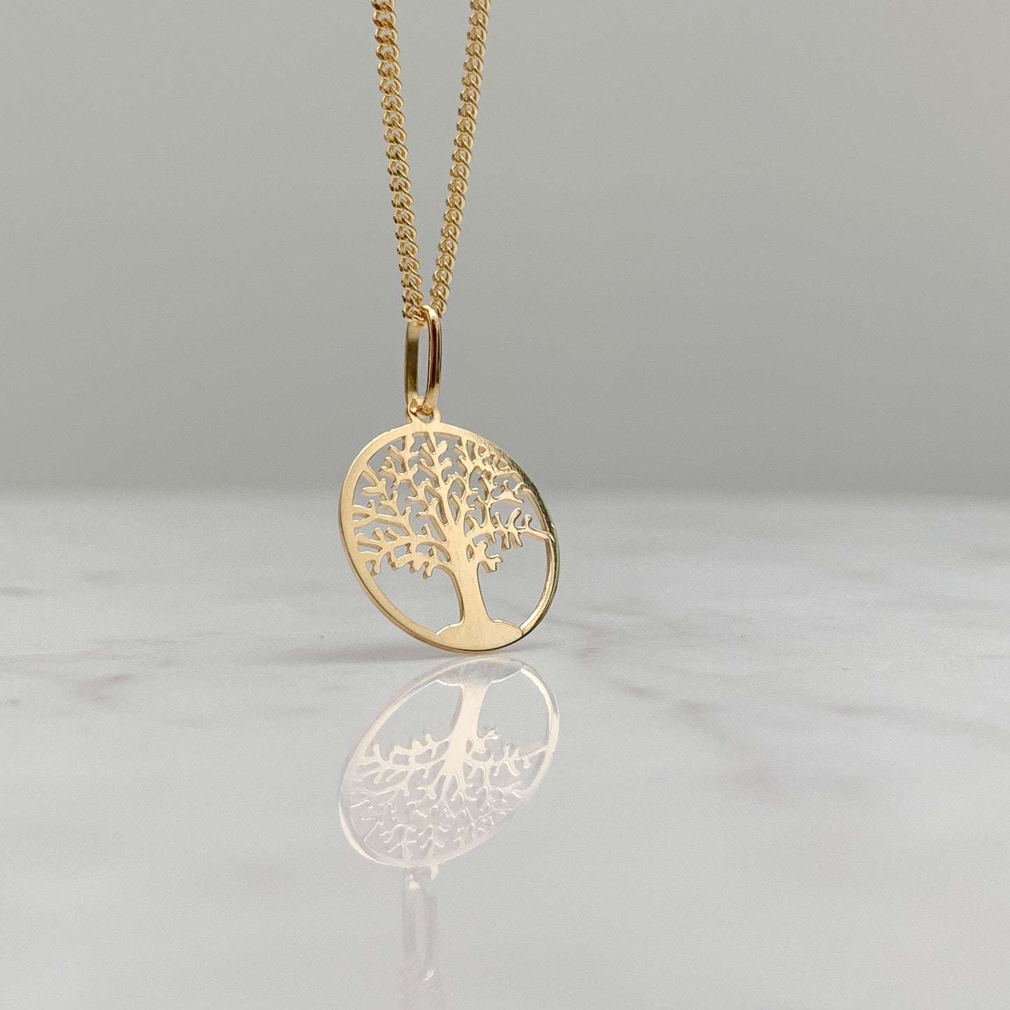 Dije árbol de la vida Grande en oro18k