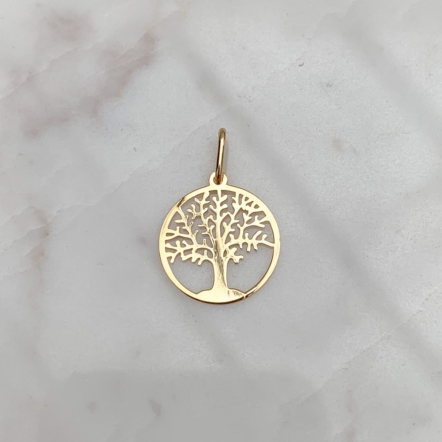 Dije árbol de la vida Grande en oro18k