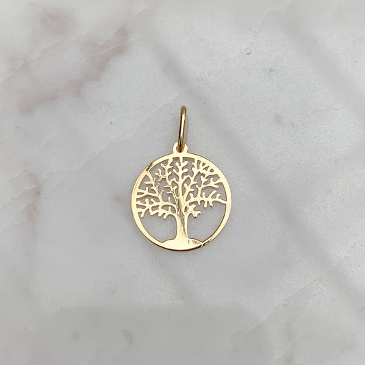Dije árbol de la vida Grande en oro18k