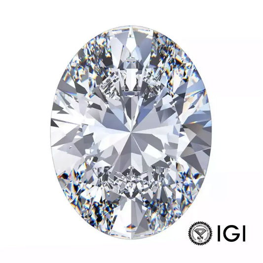 2.01 cts / IGI  / F / VS1 / Oval - Diamante Lab grown