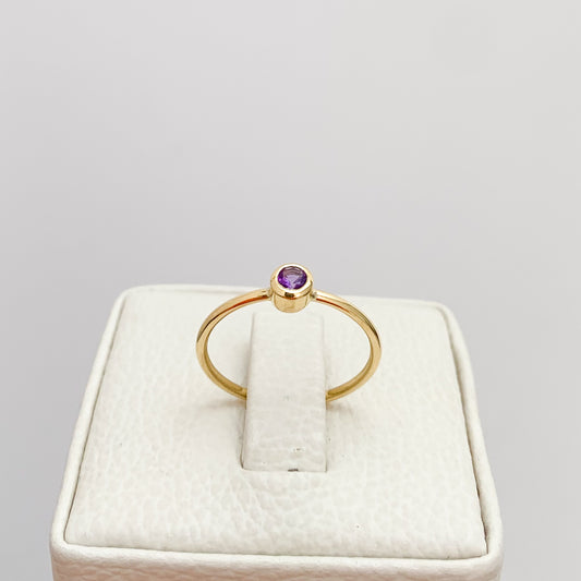 Anillo Odín piedra natural  Oro18k