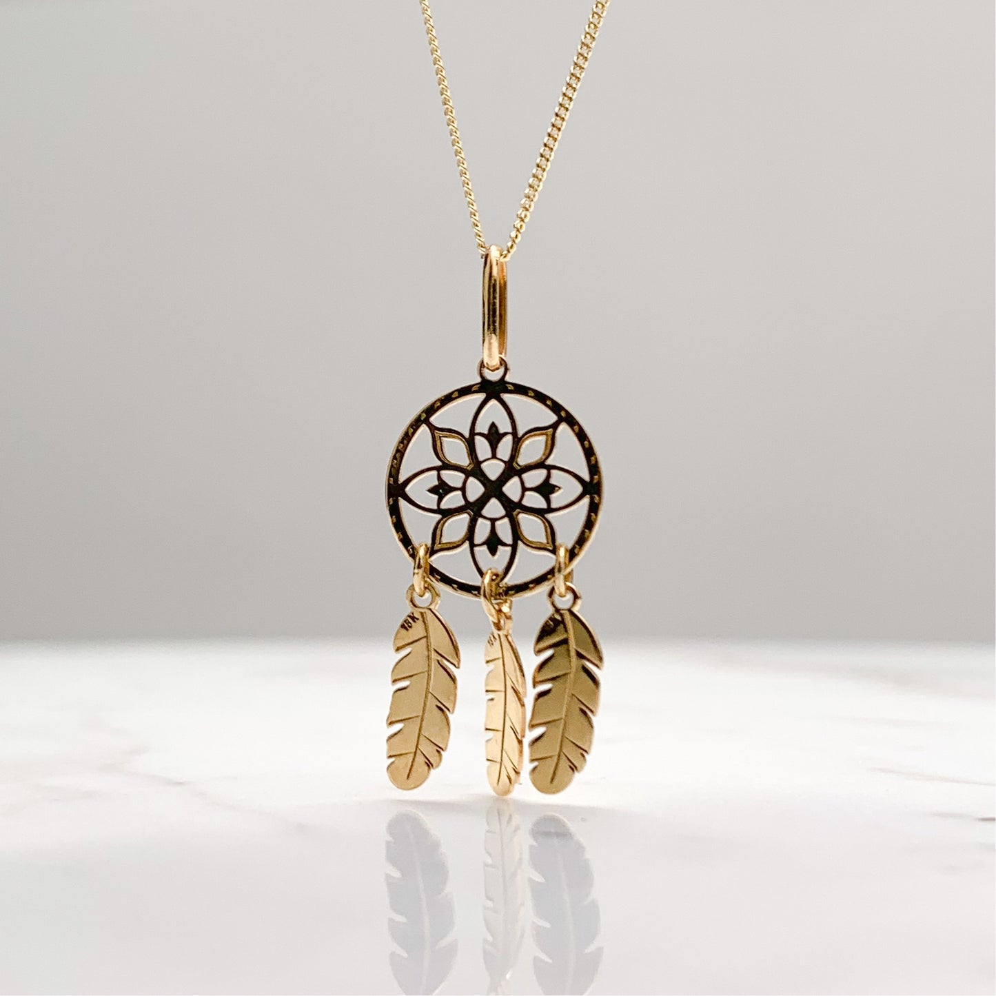 Dije Atrapasueños en Oro18k